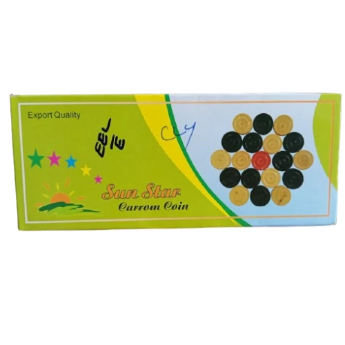 Carrom Coins Set with Free Striker | Wooden Carrom Board Game Accessories - Image 3 of 4