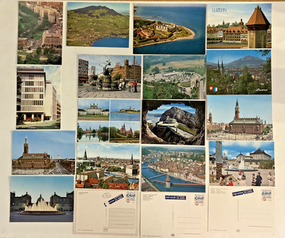 Vintage Lot Europe Postcards LUZERN SWITZERLAND COPENHAGEN NICE LONDON NZ, NOS