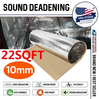 80''x40'' Automotive Sound Deadening Insulation Heat Barrier Noise Deadener Proof