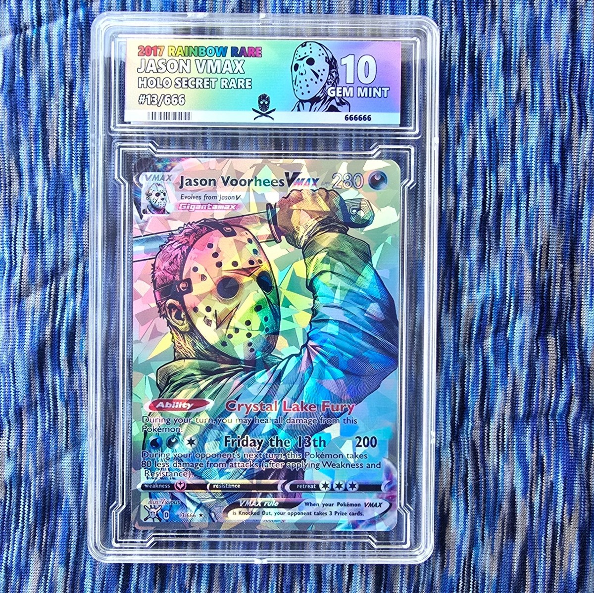 Jason Voorhees w/ Custom Slab Pokemon Card | eBay