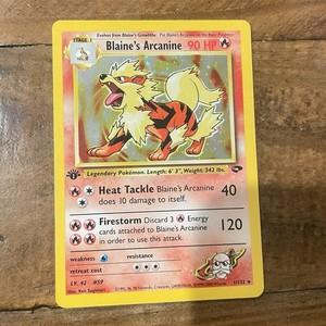 Blaines Arcanine 1st Edition | eBay