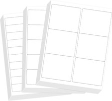 Assorted Printable Sticker Paper, 90 Sheets, 8.5" X 11", Matte White, 1380 Label