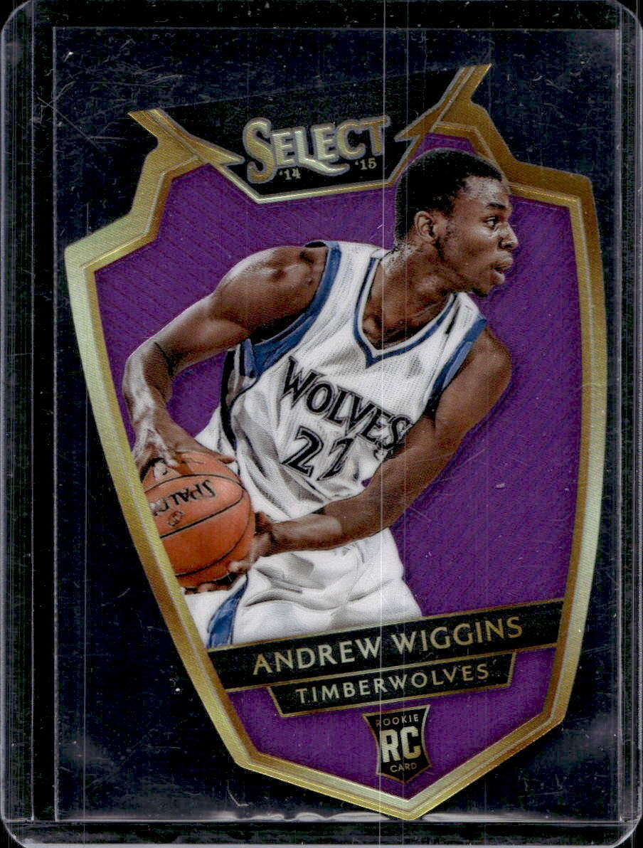 Andrew Wiggins 2014-15 Panini Select #120 Rookie Purple Prizm Die Cut /99