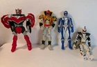 Lot Of  Vintage Action Figures  Toys  Power Ranger White Ranger Blue Ranger