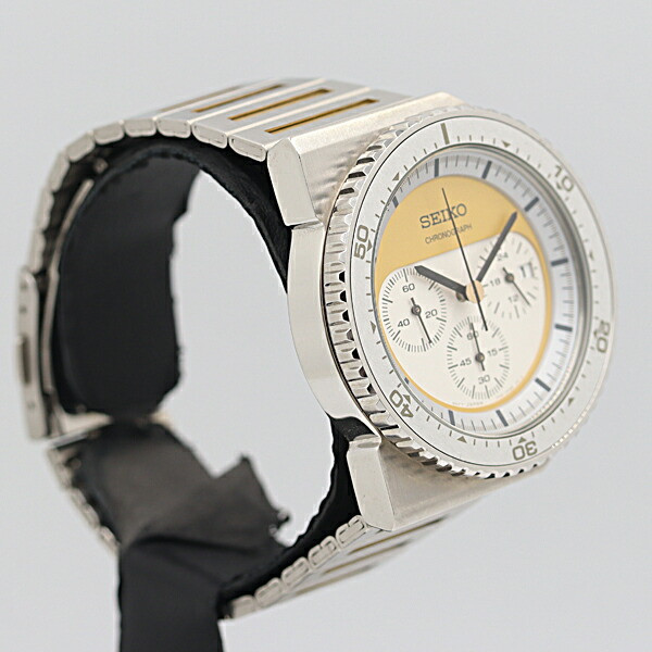 Seiko Spirit Giugiaro Design 7T12-0AZ0 Silver/Yellow Watch Seiko Spirit Giugiaro Design 7T12-0AZ0 Silver/Yellow Watch