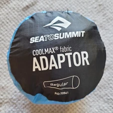 Sea To Summit CoolMax Adaptor Sleeping Bag Liner Blue Fabric Stuff Sack Packable