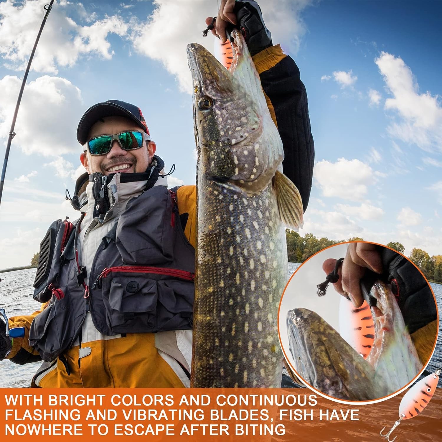 100 Pcs Fishing Lures Spinner Baits Metal Trout Spinners Small  - Image 5