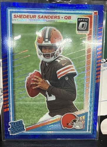 2025 Panini Donruss Optic - Rated Rookie Shedeur Sanders #203 Blue Scope...