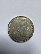 Hist. Silberm&uuml;nze 5 Reichsmark 1936 G Paul von Hindenburg Deutsches Reich