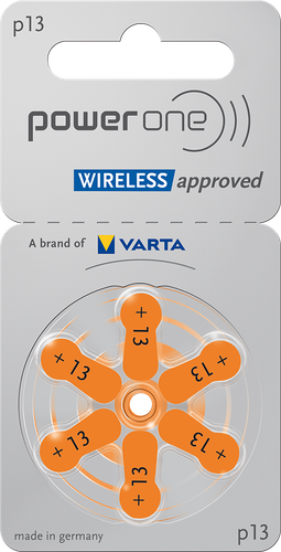 30x Varta Power One Hörgerätebatterien 13 Orange PowerOne PR48 (5x6er Blister) - Bild 1 von 5