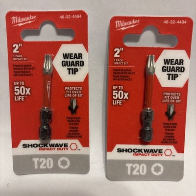 Milwaukee Shockwave Impact Duty Driver Bit, 2in., Torx T20, Model# 48-32-4484