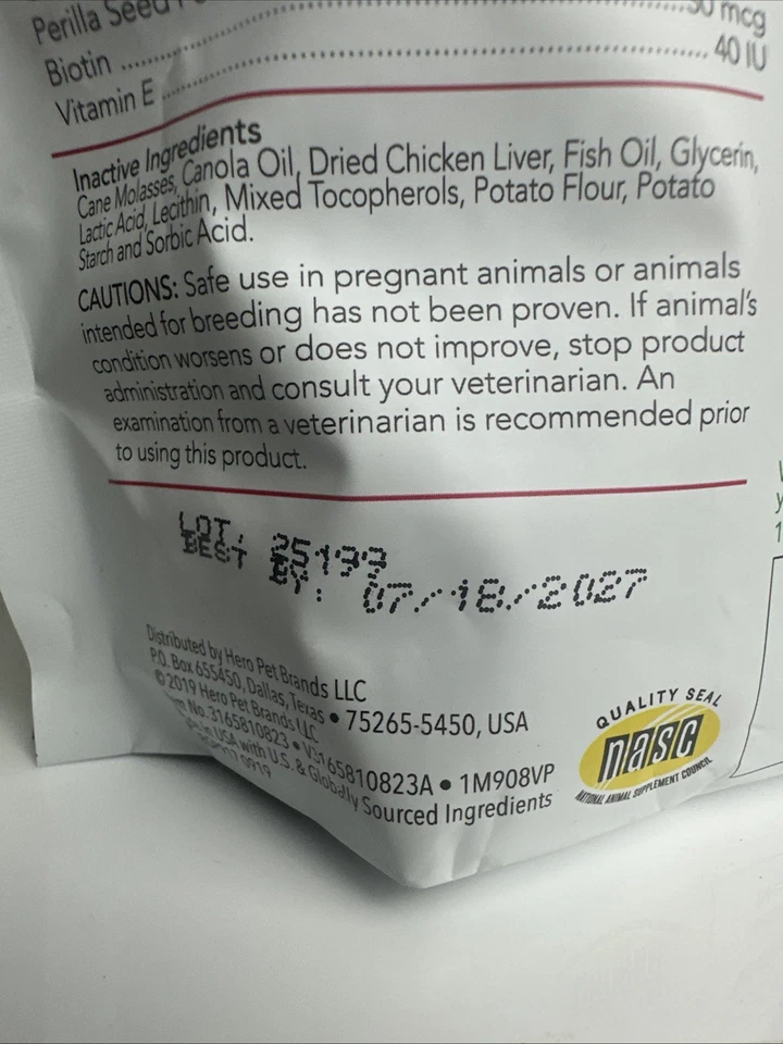 Vet's Best ALERGIA ESTACIONAL MASTICABLE SUAVE Suplementos Perros Niveles de histamina 90ct Foto 3 de 3