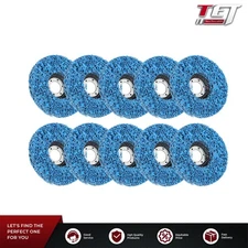 10 PCS 4.5"x 7/8" Blue Strip and Easy Clean Discs Removes Rust Strips Paint