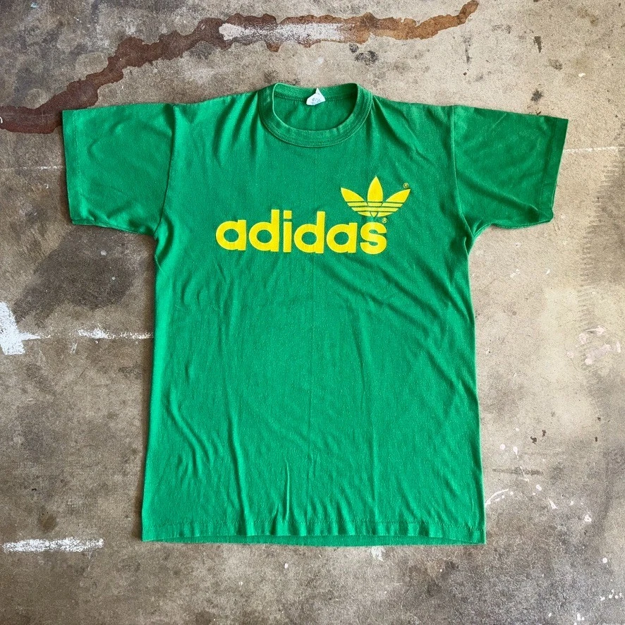 adidas Green Original Vintage T-Shirts for Men for sale | eBay