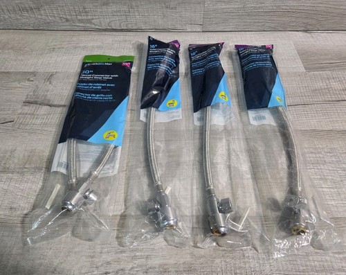 Shark Bite x4 1/2"  16" Toilet Connector UR24686 & 30" Faucet Connector UR24687
