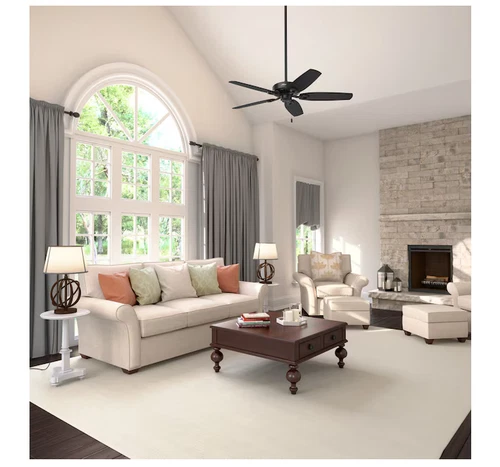 Hunter Builder Elite 52-in Matte Black Ceiling Fan Light kit Compatible - Picture 3 of 5