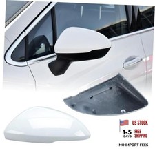 Mirror Cover Caps Compatible with Chevrolet Chevy Cruze Left Driver Side White