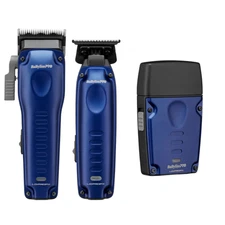 BaBylissPRO COMPACT FXONE Lo-PROFX  Blue Clipper Trimmer & Shaver Combo