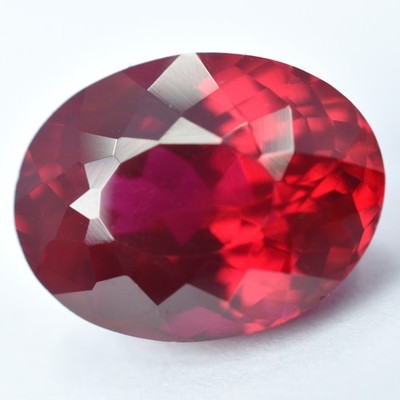 13.45 Carat Natural Pigeon Blood Red Ruby Loose Gemstone CERTIFIED Oval Cut