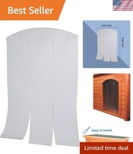 Vinyl Dog Door Flap, Fits 12 x 16.7-in Wooden Dog House Opening, Replacement ...