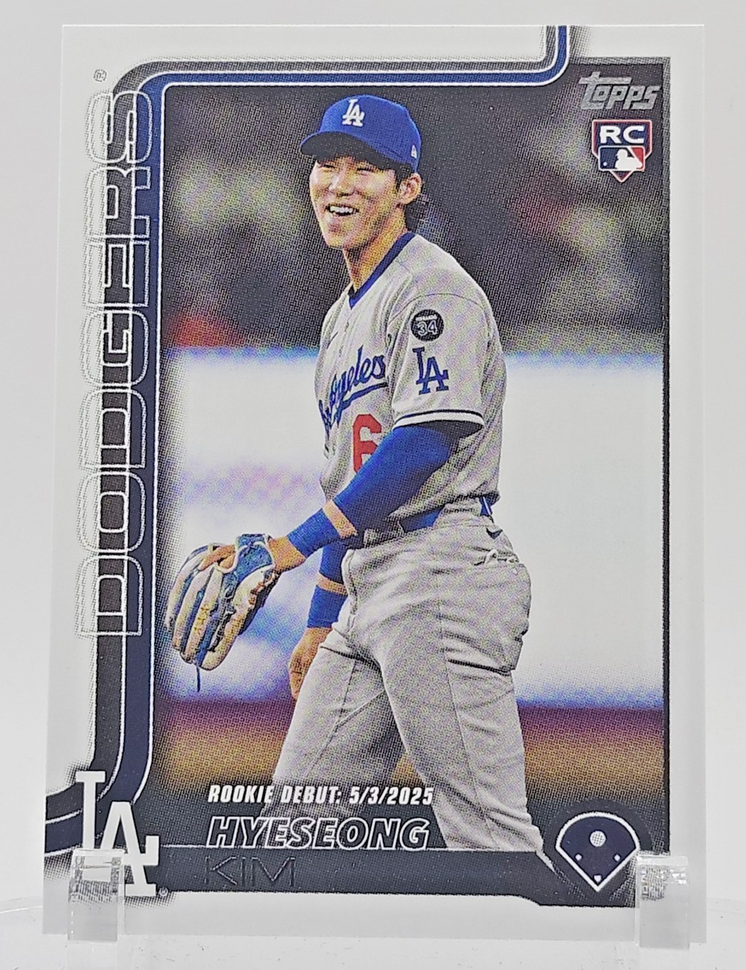 2025 Topps Update Series Baseball Hyeseong Kim RC Rookie Debut #US312 Dodgers