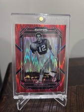 Panini Prizm Draft Picks Joe Namath Red Wave Prizm #55 /49 Alabama Crimson Tide