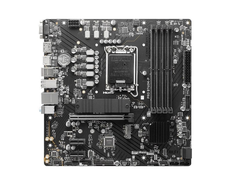 MSI PRO B760M-P Motherboard Intel B760 LGA 1700 Micro ATX MSI (No Accessories)