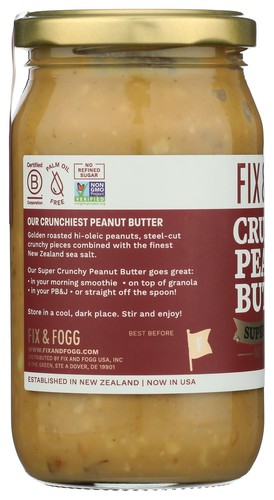 Fix and Fogg Super Crunchy Peanut Butter 13.2 OZ - 第 4/6 張圖片