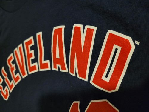 Francisco Lindor Cleveland Indians #12 Blue T-Shirt Jersey Adult XL "CLEVELAND" - Bild 5 von 7