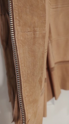 Women’s Berek Leather Fringe Jacket Hippy Retro Brn Sz M Cowgirl Southwestern - Picture 14 of 19