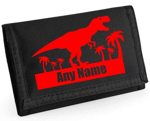 Dinosaur Design Personalised Boys Kids Ripper Wallet With Coin Holder, Christmas - Picture 6 of 10