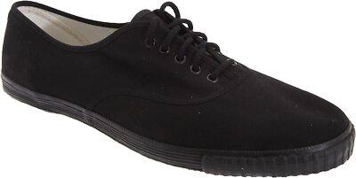 Dek Herren Weiß Canvas Pumps Schuhe Plimsolls Plimsol Retro Turnschuhe Schnürschuhe Größe