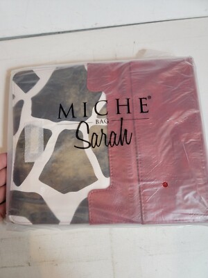 Miche Bag Sarah Shell Handbag Purse Cover Red with Giraffe Design NIP New