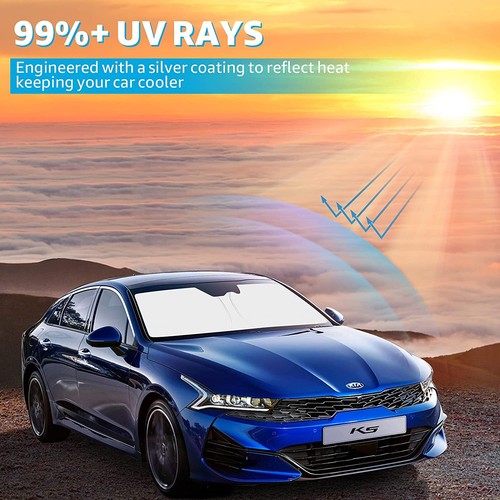 Custom Fit For 2022 Kia EV6 Car Windshield Sun Shade Front Shield Cover