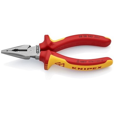 KNIPEX Tools - Needle-Nose Combination Pliers, 1000V Insulated (0828145SBA)