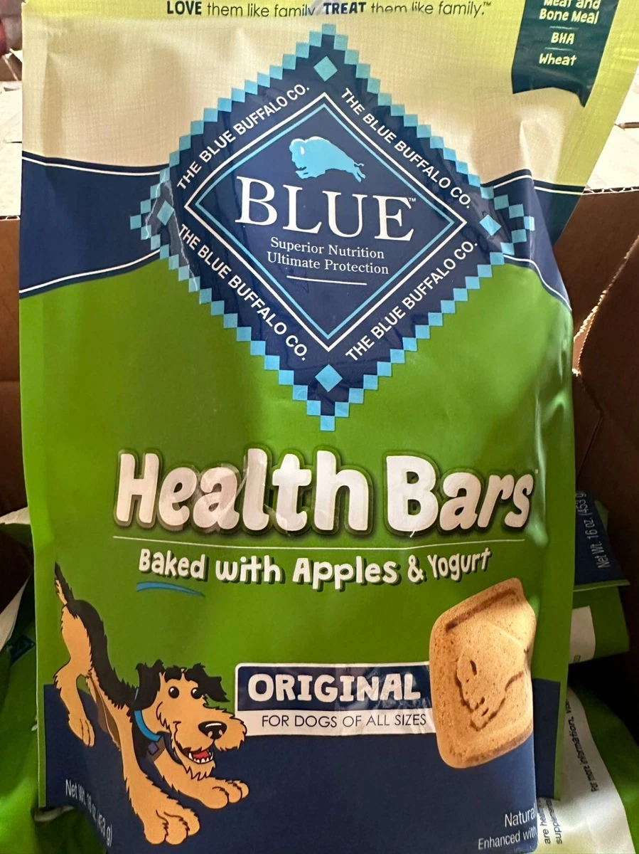 8 bag Blue Buffalo Health Bars Dog Biscuits Baked with Apples