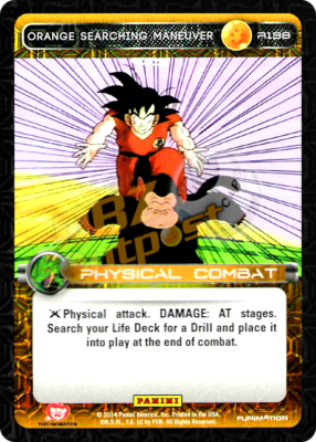 DBZ Dragon Ball Z TCG Card Panini Premiere R138 Orange Searching