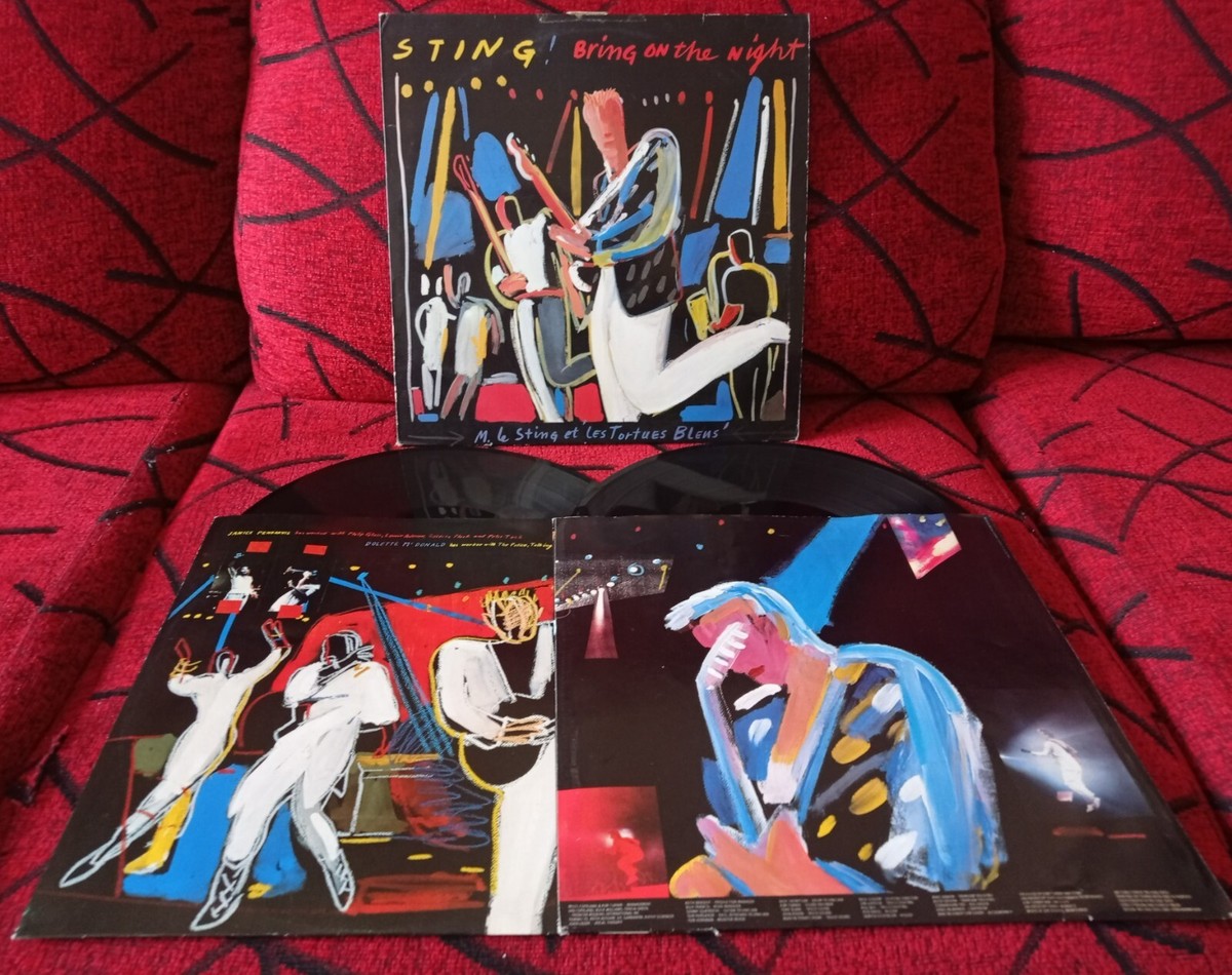 STING ** Bring On The Night ** ORIGINAL 1986 Spain 2-LP w/ INSERTS