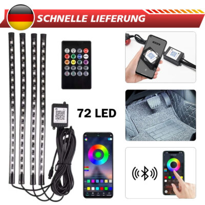 Auto LED Streifen Innenraum Lichtleiste Fußbodenbeleuchtung Autobeleuchtung