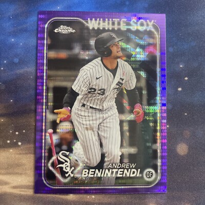 2024 Topps Chrome Andrew Benintendi #33 Sonar Purple Refractor /275