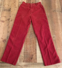 RARE Vintage 70  s Levis Plowboy Straight Red corduroy Pants Women  s 26