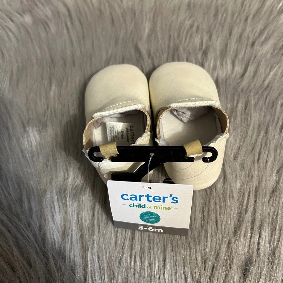 Carter's Child Of Mine Zapatos de Bebé Infantil Niña Talla 3-6 Meses Botines Blancos Foto 4 de 4