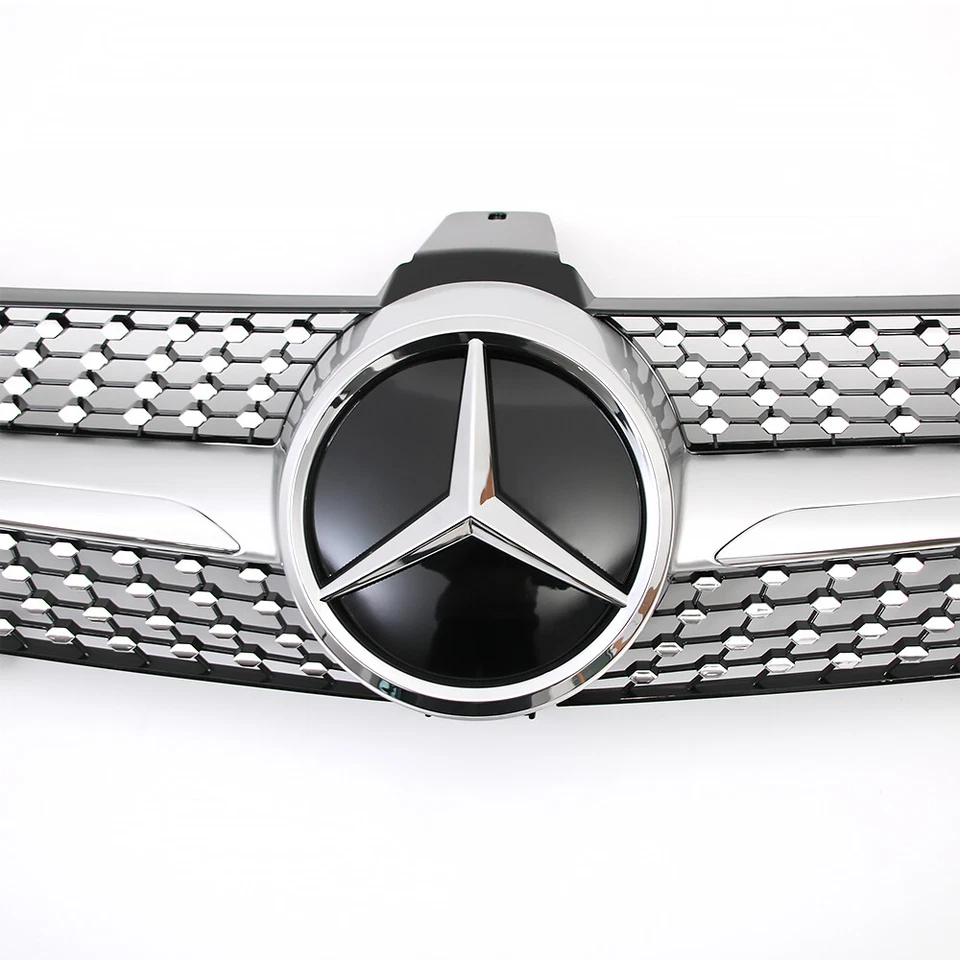 Front Grille With Emblem For Mercedes Benz W219 CLS350 CLS500 CLS550 2005-2008 - Image 3 of 4