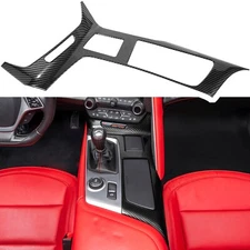 Carbon Fiber Control Gears Panel Protective Cover Trim for Corvette C7 2014-2019