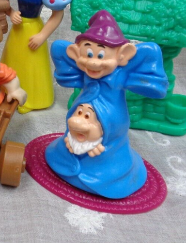 (1) DISNEY Lot/7 pcs SNOW WHITE & THE SEVEN DWARFS ~ Cake Topper / Toys - 第 7/8 張圖片