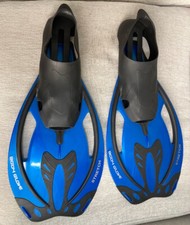 Body Glove Stretch Snorkelling Diving Fins Flippers L/XL Size 11-14 Blue Black