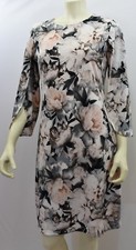 Calvin Klein Print Slit Flare Sleeve Dress SZ SM NEW WITH TAG