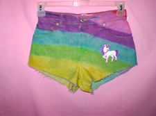 Rainbow Tie Dye High Waisted Shorts VINTAGE LEVIS