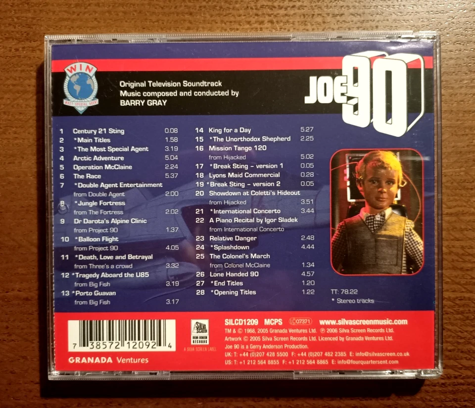 Joe 90 by Barry Gray (Original TV Soundtrack) - 2006 UK CD / Silva Screen - Image 2 of 4