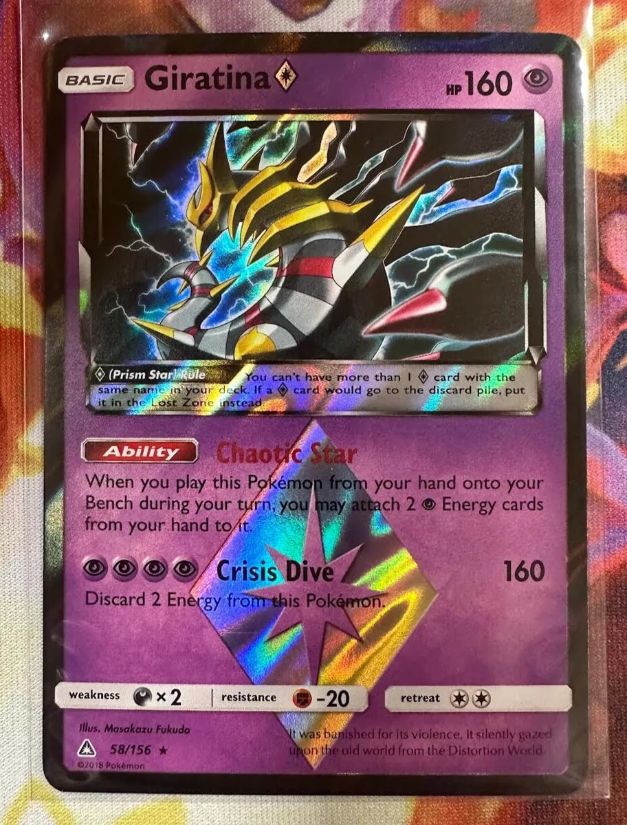  Pokemon - Giratina Prism - 58/156 - Holo Rare : Toys